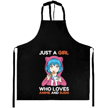 Discover Anime Girl Anime and Sushi Aprons