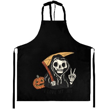 Discover Skeleton Halloween Aprons