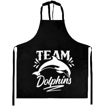 Discover Team Dolphins Dolphin Lover Girls Cute Aprons