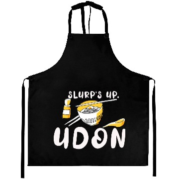 Discover Slurp's Up Udon Noodles Pun Japanese Ramen Pasta D Aprons