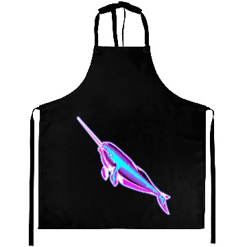 Discover Synthwave Narwhal Aprons
