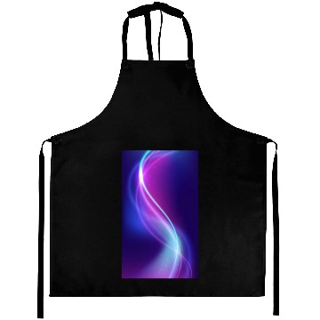 Discover Abstract Blue Pink Waves Aprons