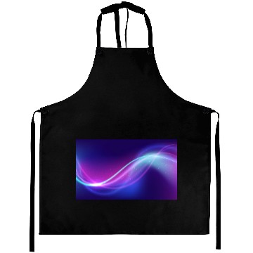 Discover Abstract Blue Pink Waves Aprons