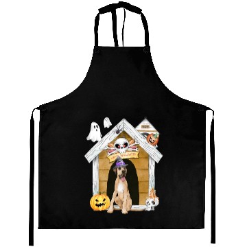 Discover Halloween Great Dane Dog Witch Aprons