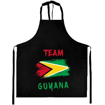 Discover Team Guyana flags design Aprons