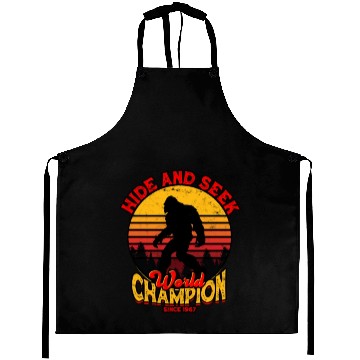 Discover Hide and Seek World Champion Since 1967 - cryptid Aprons