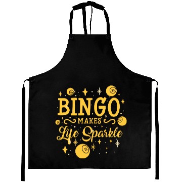 Discover Bingo Makes Life Sparkle Aprons