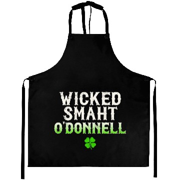Discover Wicked Smaht O'Donnell Clan Boston Irish Slang Aprons