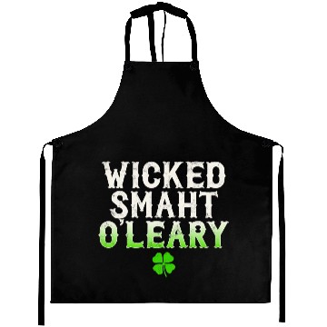 Discover Wicked Smaht O'Leary Clan Boston Irish Slang Aprons