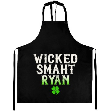 Discover Wicked Smaht Ryan Clan Boston Irish Slang Aprons