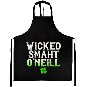 Discover Wicked Smaht O'Neill Clan Boston Irish Slang Aprons