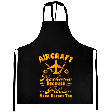Discover Funny Plane Aircraft Mechanic Maintenance Engineer Aprons