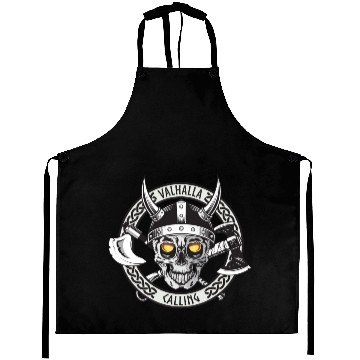 Discover Valhalla Calling Skull And Axes Aprons