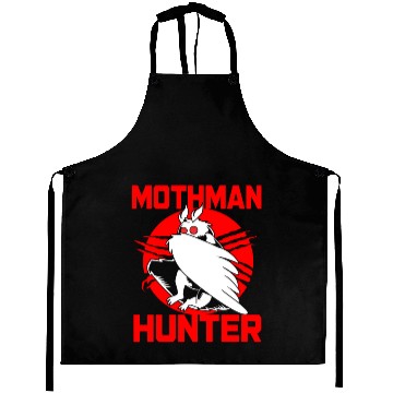 Discover Cryptozoologist Cryptid Folklore Funny Mothman Aprons