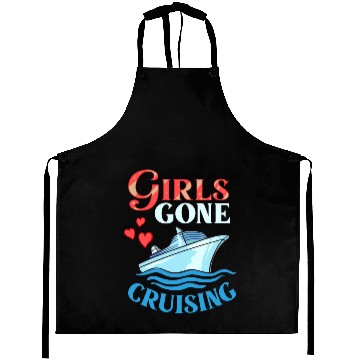 Discover Cruise Ship Vacation Trip Party Sailing Boating Aprons