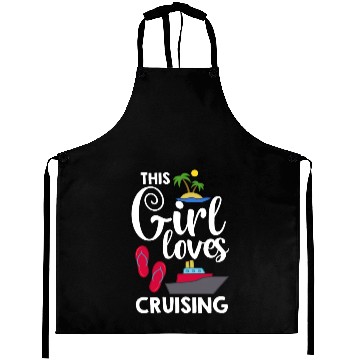 Discover Cruise Ship Vacation Trip Party Sailing Boating Aprons