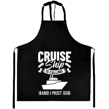 Discover Cruise Ship Vacation Trip Party Sailing Boating Aprons