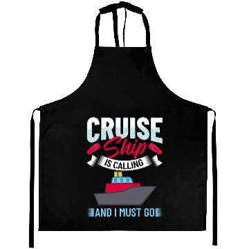 Discover Cruise Ship Vacation Trip Party Sailing Boating Aprons