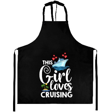 Discover Cruise Ship Vacation Trip Party Sailing Boating Aprons