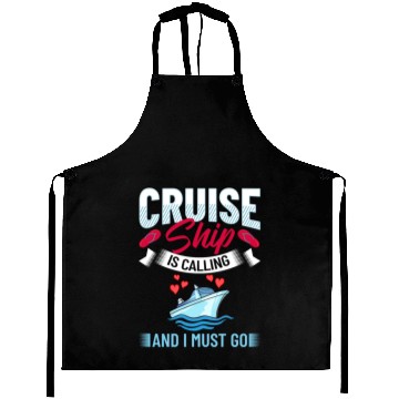 Discover Cruise Ship Vacation Trip Party Sailing Boating Aprons