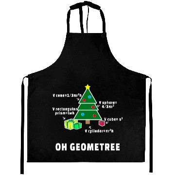 Discover Oh Geometree Christmas Tree Math Teacher Geometry Aprons
