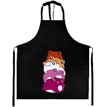 Discover Lesbian Gay Pride Frog Pile Lesbian Gay Gay Flag Aprons