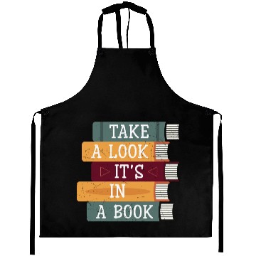 Discover Take A Look It's A Book Retro Rainbow Reading Aprons