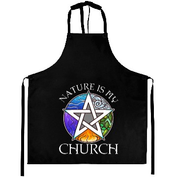 Discover Nature Is My Church Aprons
