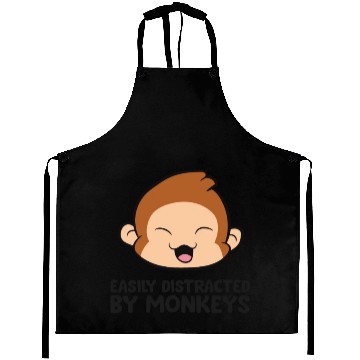 Discover Monkey Ape Lover Easily Distracted By Monkeys Aprons