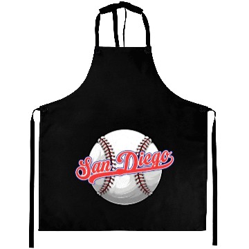 Discover Vintage San Diego Baseball Distressed Baseball Pun Aprons