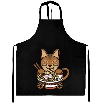 Discover Abyssinian Cat Ramen Noodles Aprons