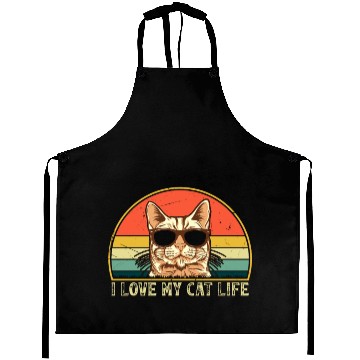 Discover Funny Cat Owner - I Love My Cat Life - Funny Cat Aprons