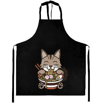 Discover Maine Cat Ramen Noodles Aprons