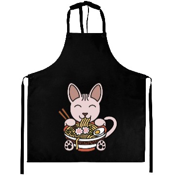 Discover Sphynx Cat Ramen Noodles Aprons