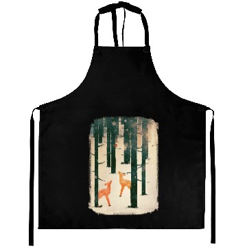 Discover Winter Deer Aprons