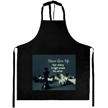 Discover Never Give Up Aprons