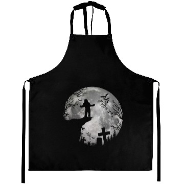 Discover Halloween Werewolf Witchs Full Moon trick or treat Aprons