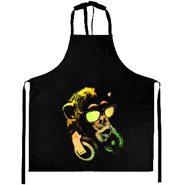 Discover Monkey DJ Yellow Aprons