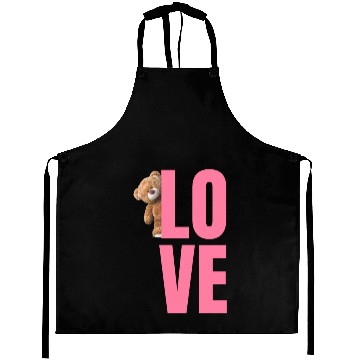 Discover Love with cute bear Aprons