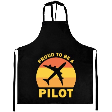 Discover Proud To Be A Pilot Funny Flying Aprons