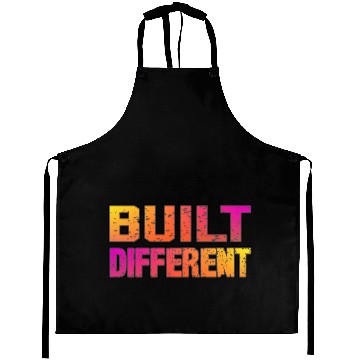 Discover Built Different On Another Level Funny Gaming Aprons