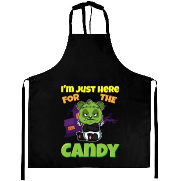 Discover I'm Just Here For The Candy Scary Halloween Beast Aprons