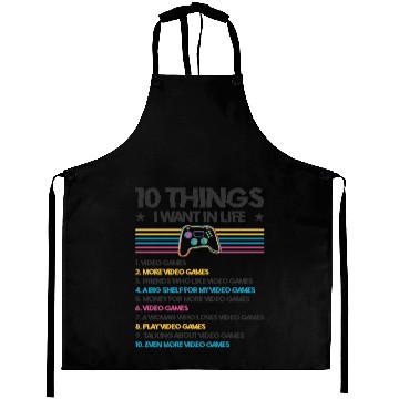 Discover Gaming Gamer Playing Video Game Computer Aprons