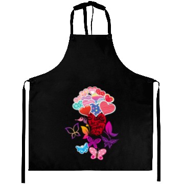 Discover Beautiful Hearts and Butterflies Aprons