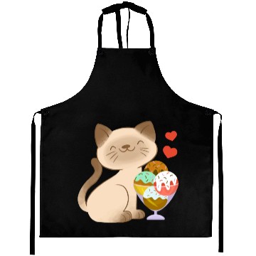 Discover Ice Cream Cat Lover Aprons