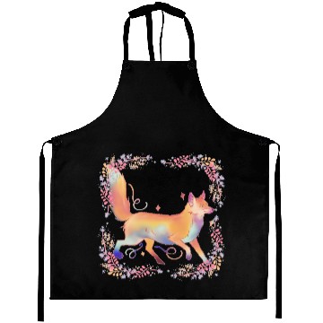 Discover FOX IN FLOWERS Aprons