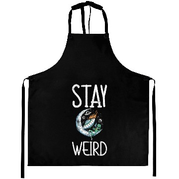 Discover Stay Weird Unidentified Flying Object Outer Space Aprons