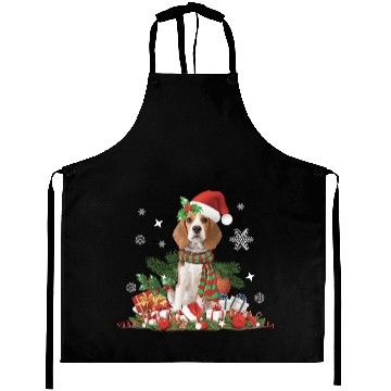 Discover Christmas Beagle Dog Cute Aprons