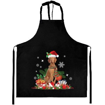 Discover Christmas Hungarian Vizsla Dog Aprons