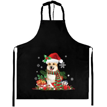 Discover Christmas themed Corgi dog Aprons